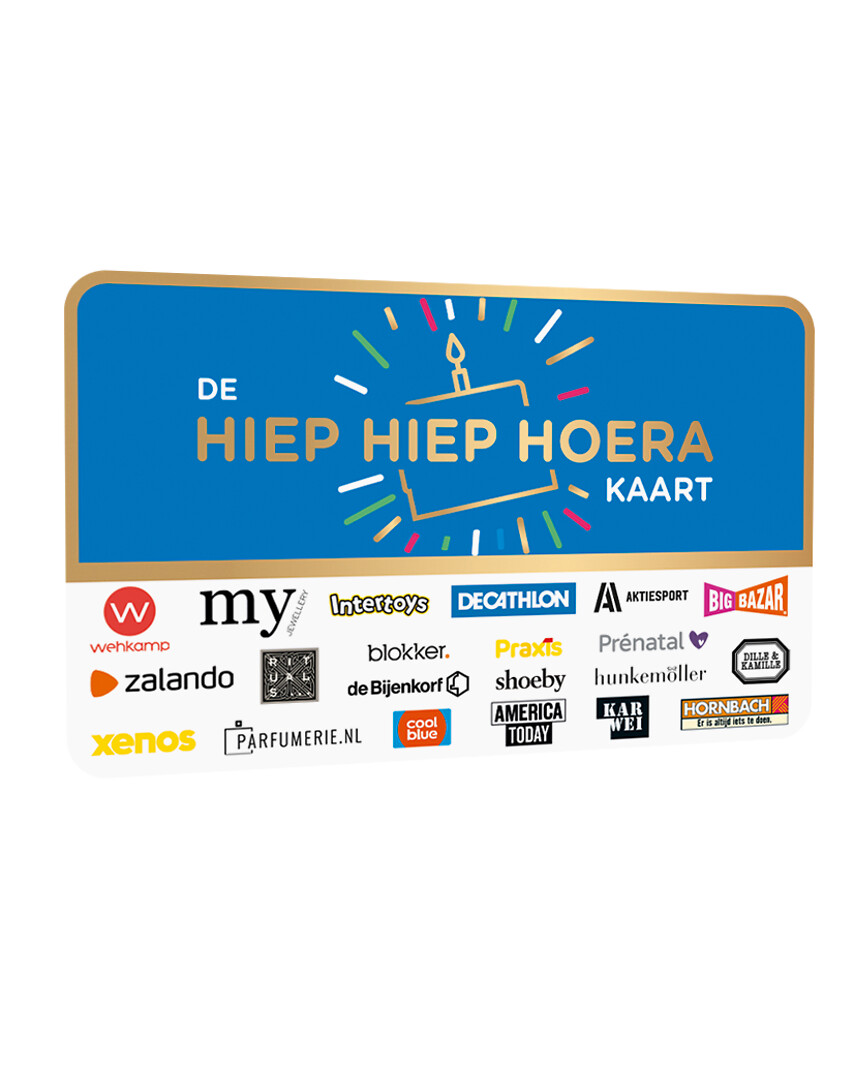 DE Cadeaukaart Hiep Hiep Hoera!